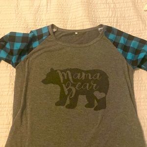 Mama bear 3/4 sleeve top